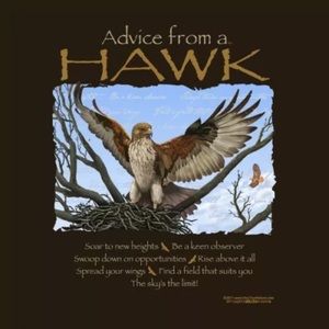 Advice From a Hawk T-shirt Unisex Sizes